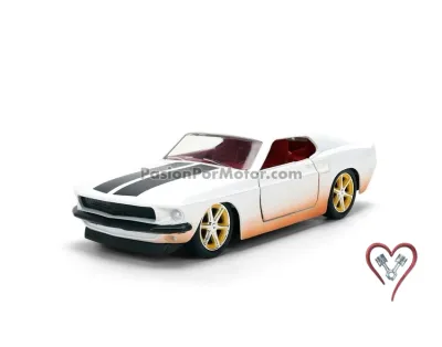 5 Pulgadas / 1:34 Ford Mustang Fastback 1969 Blanco Dirty Roman´s Rapido y Furioso 6 JADA TOYS 05275