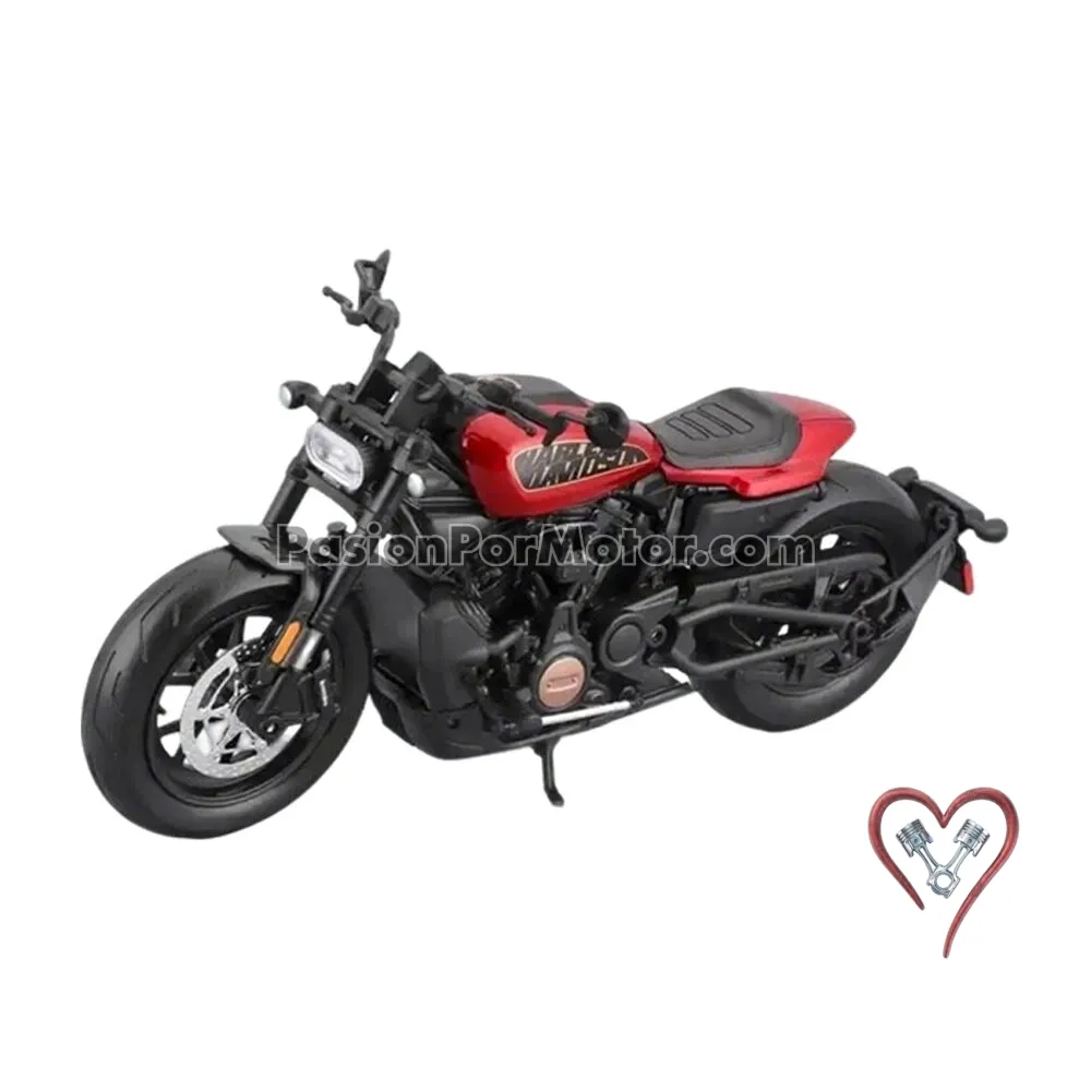 1:12 Harley Davidson Sportster S 2024 Rojo y Negro MAISTO H-D Custom 05283
