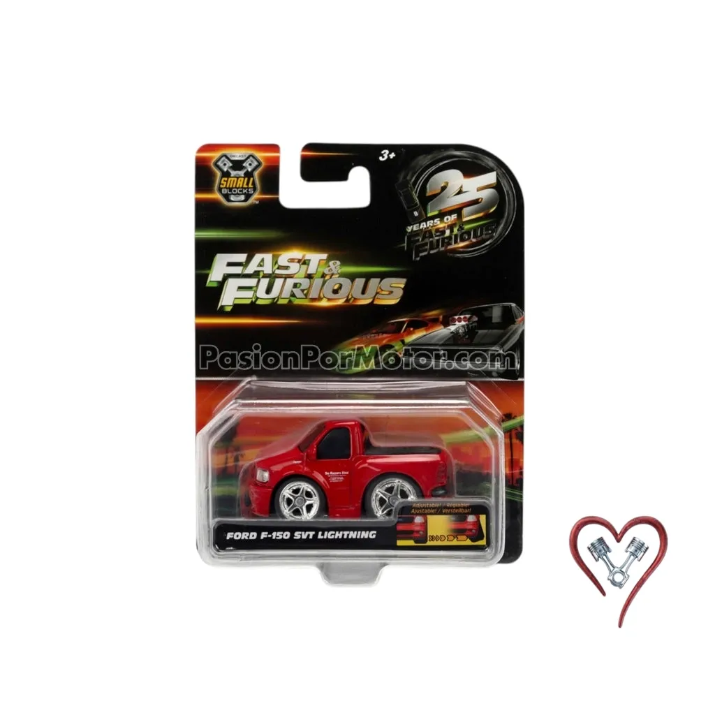2.5 Pulgadas / 1:43 Ford F-150 SVT Lightning Pick Up 1999 Brian's Rapido Y Furioso 1 JADA TOYS Small Blocks 05300 2.5 Pulgadas / 1:43 Ford F-150 SVT Lightning Pick Up 1999 Brian's Rapido Y Furioso 1 JADA TOYS Small Blocks 05300