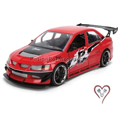 1:24 Mitsubishi Lancer Evolution IX 2006 Rojo Sean´s Rapido y Furioso 3 Reto Tokio JADA TOYS 05307