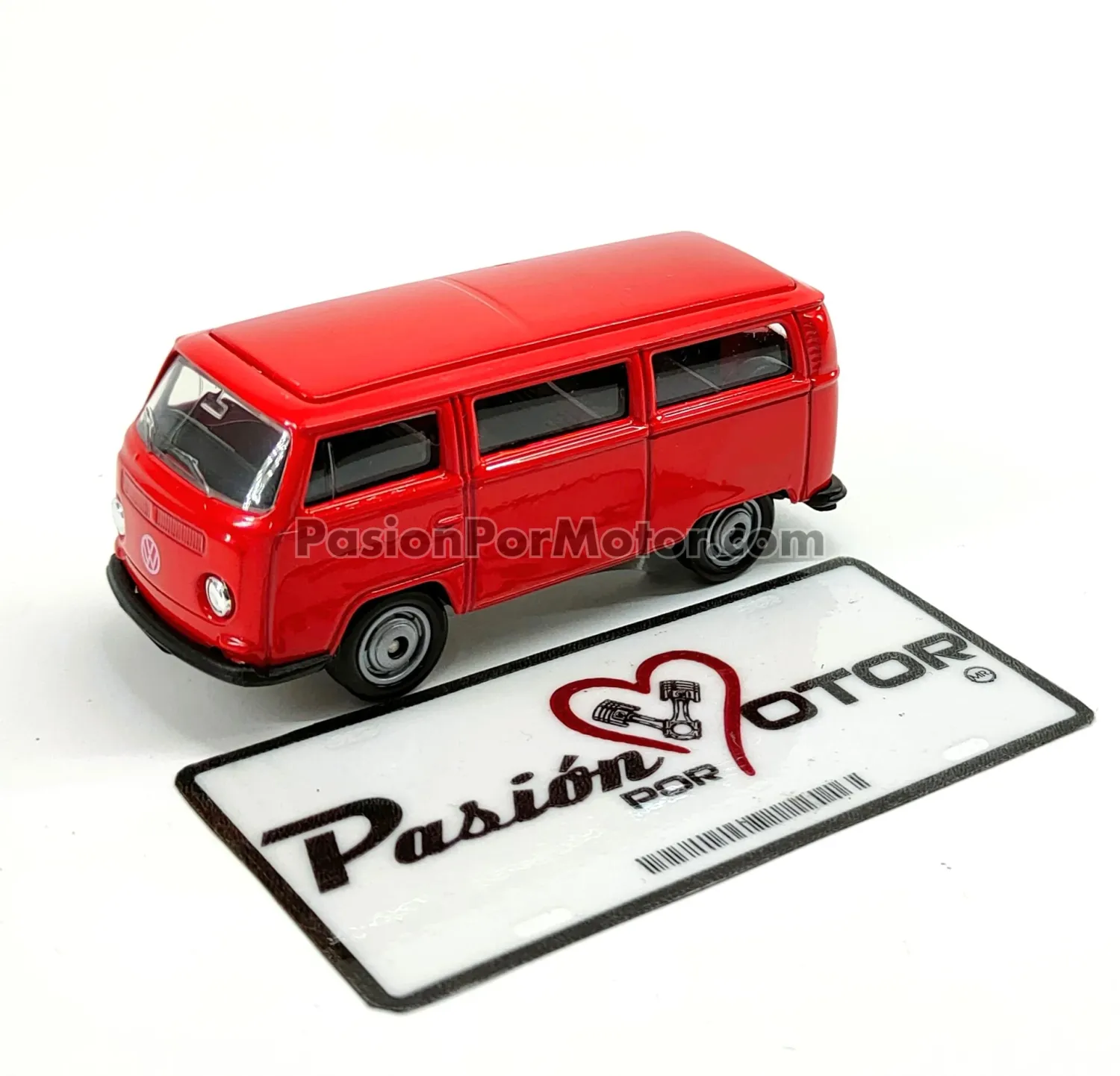 1:64 Volkswagen T2 Bus Combi 1972 Rojo WELLY 05325
