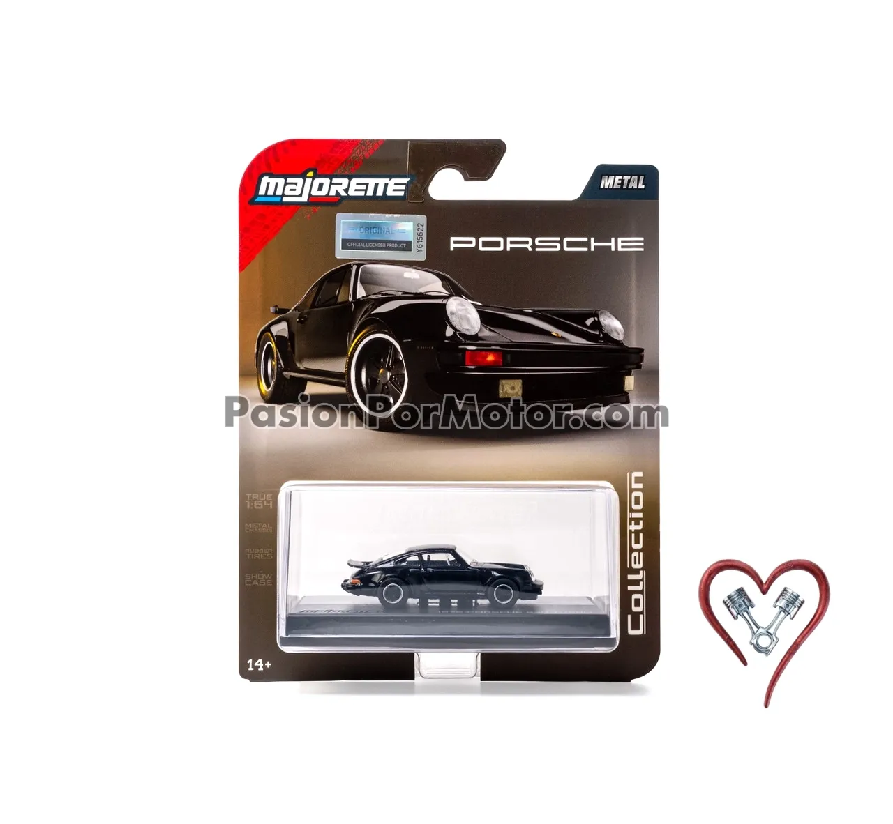 1:64 Porsche 930 Turbo 1975 Negro Collector Series 4 MAJORETTE Metal Collection 05341 1:64 Porsche 930 Turbo 1975 Negro Collector Series 4 MAJORETTE Metal Collection 05341