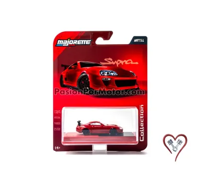 1:64 Toyota Supra 1995 Rojo Collector Series 4 MAJORETTE Metal Collection 05339