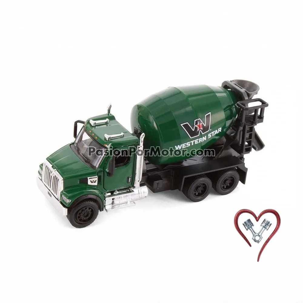 1:66 Western Star 47X Revolvedora 2023 Verde KINSMART En Display a Granel 1:64 05354