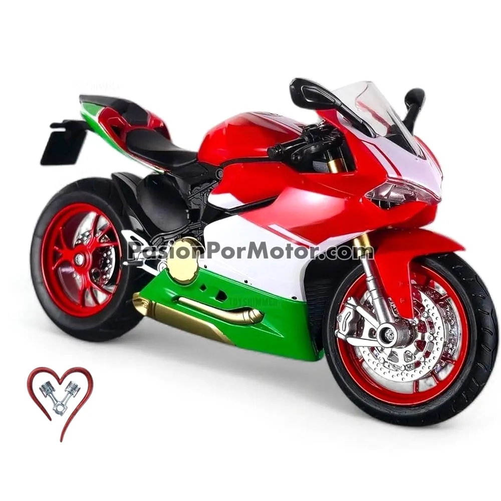 1:12 Ducati 1199 Panigale 2012 Tricolor Con Luces y Sonido + Base 05363 1:12 Ducati 1199 Panigale 2012 Tricolor Con Luces y Sonido + Base 05363