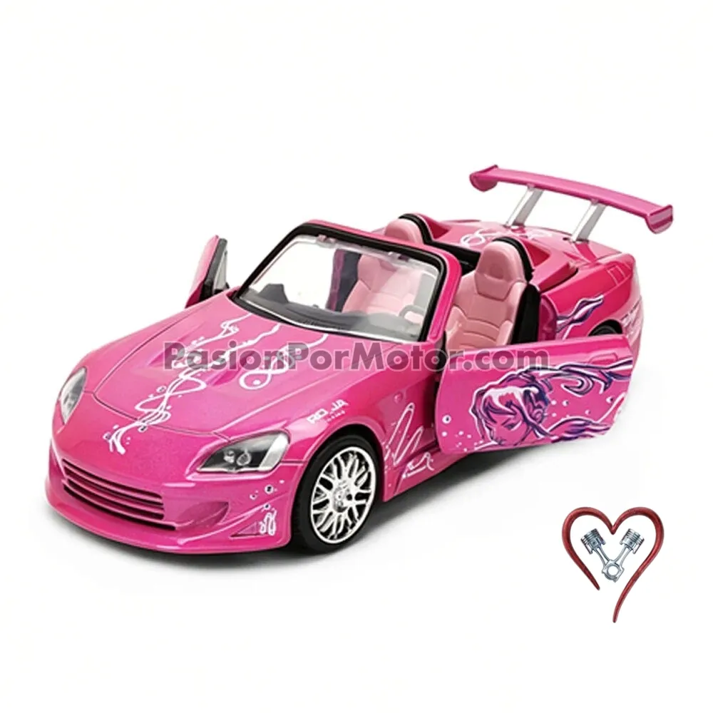 5 Pulgadas / 1:34 Honda S2000 Roadster 2001 Suki´s Rosa Candy Rapido y Furioso 2 JADA TOYS 05364 5 Pulgadas / 1:34 Honda S2000 Roadster 2001 Suki´s Rosa Candy Rapido y Furioso 2 JADA TOYS 05364