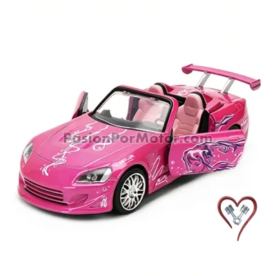 5 Pulgadas / 1:34 Honda S2000 Roadster 2001 Suki´s Rosa Candy Rapido y Furioso 2 JADA TOYS 05364