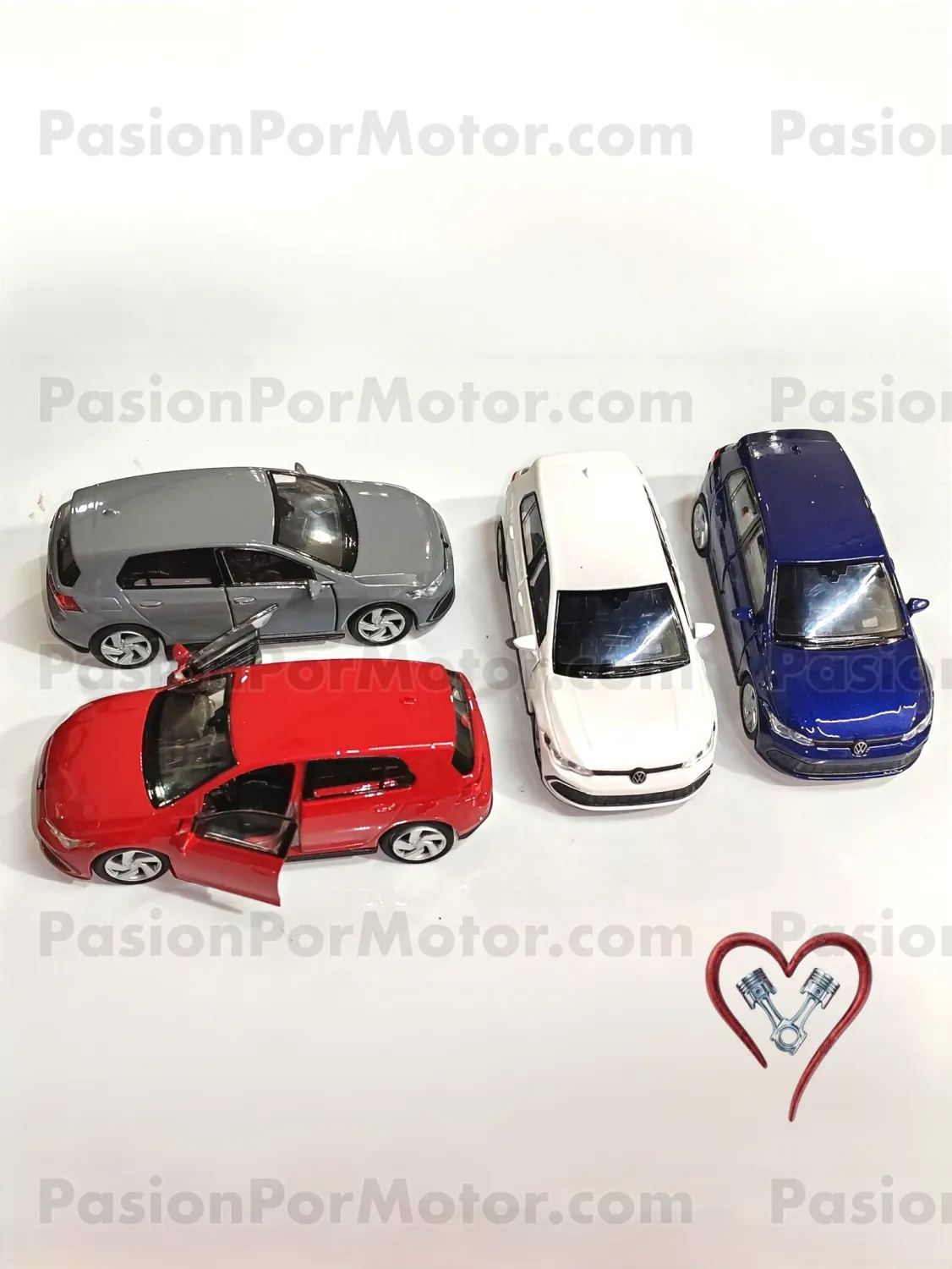 Serie de 4 pz - 5 Pulgadas / 1:34 Volkswagen Golf GTI A8 4 puertas 2021 WELLY En Display a Granel 1:32 05367 Serie de 4 pz - 5 Pulgadas / 1:34 Volkswagen Golf GTI A8 4 puertas 2021 WELLY En Display a Granel 1:32 05367