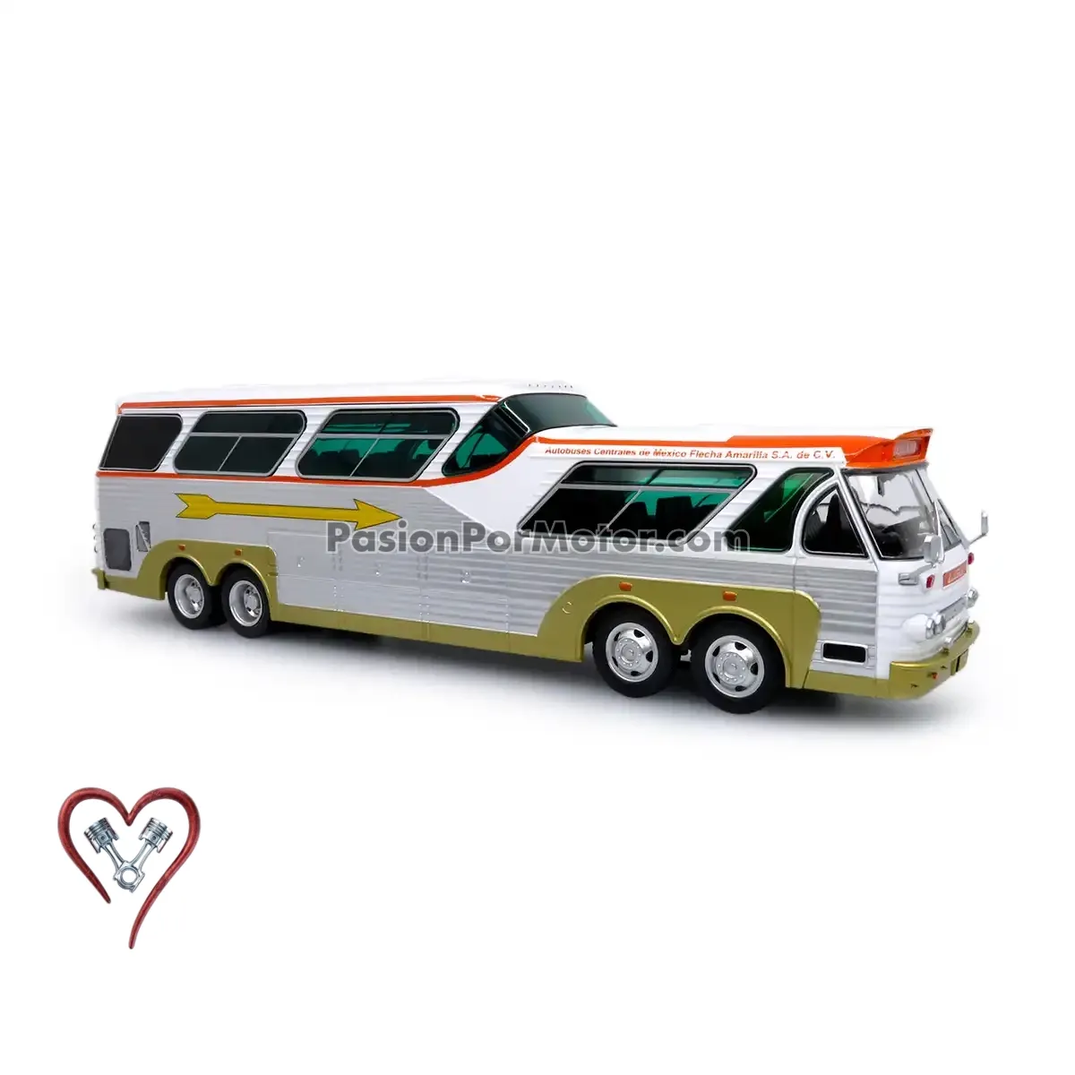 1:43 Sultana TM 44-18 SP Panoramico 1969 Paton Flecha Amarilla ICONIC REPLICAS Autobus 05371
