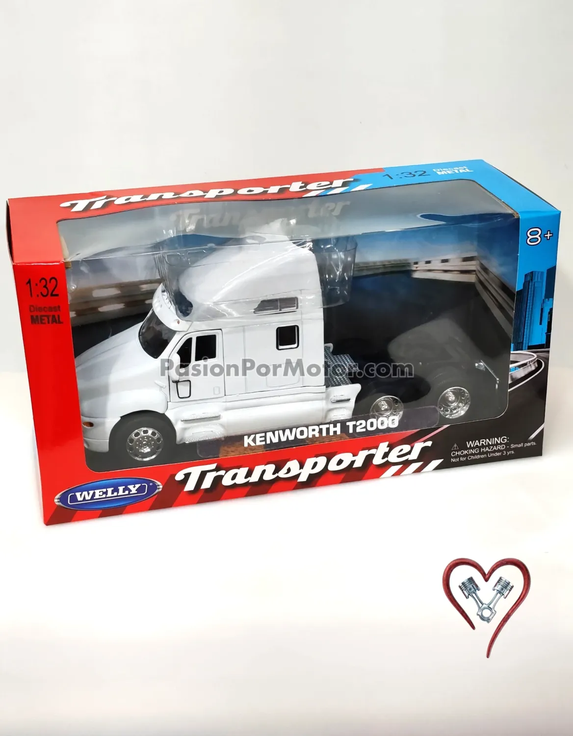 1:32 Kenworth T2000 1996 Blanco Cabina WELLY 05372 1:32 Kenworth T2000 1996 Blanco Cabina WELLY 05372