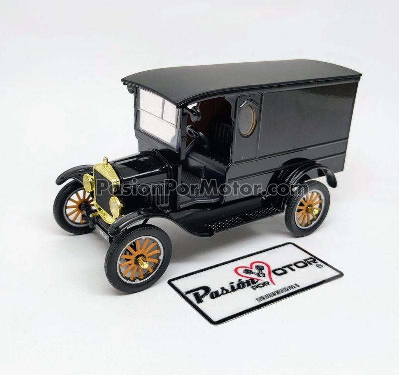 1:24 Ford T Paddy Wagon Panel 1925 Negro MOTOR MAX Platinum Carcacha 05400