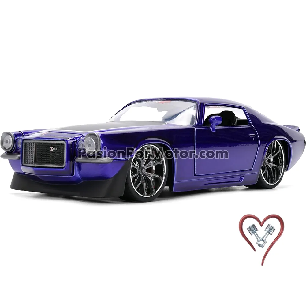 1:24 Chevrolet Camaro Z/28 1971 Purpura JADA TOYS Big Time Muscle 05403