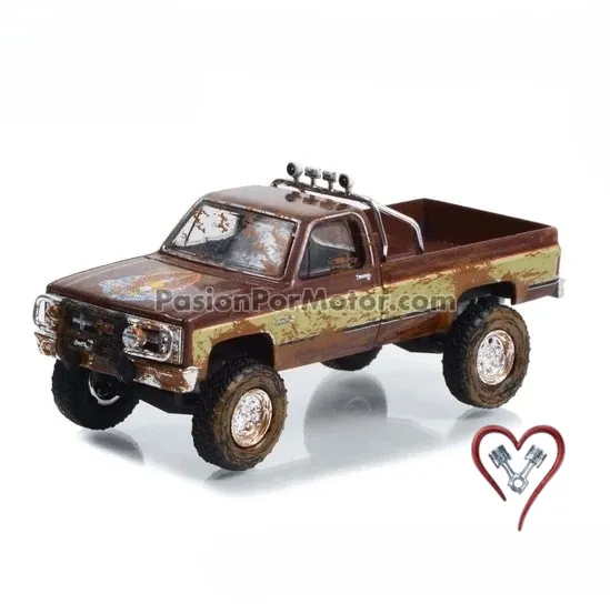 1:64 GMC K 2500 Sierra Grande Wideside 1982 Sucia Fall Guy GREENLIGHT Hollywood Rides W26 05416 1:64 GMC K 2500 Sierra Grande Wideside 1982 Sucia Fall Guy GREENLIGHT Hollywood Rides W26 05416