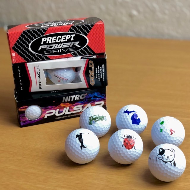 Custom Printed Golf Ball Sleeve- 3 Balls
