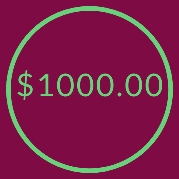 H 1000.00 donation