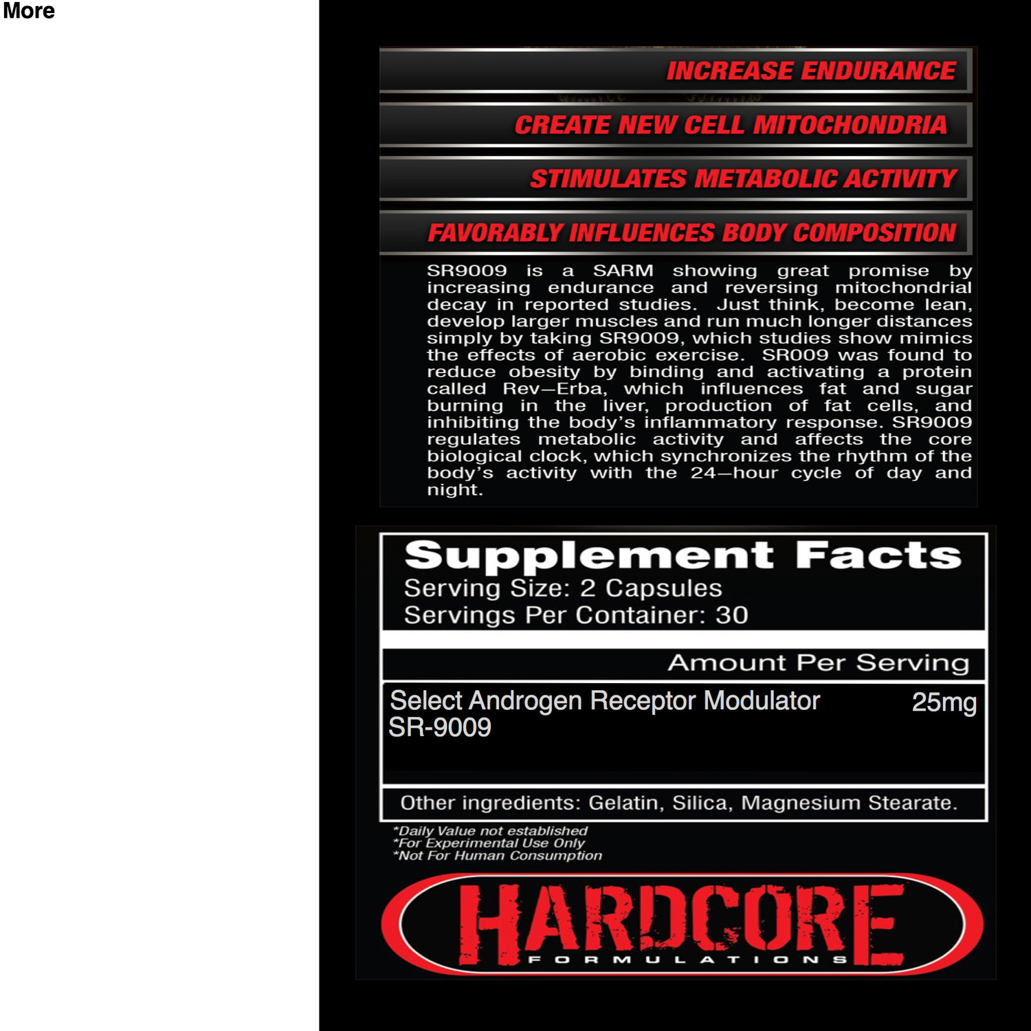 SR 9009 ‘Stenabolic’ Made By Hardcore Formulations (SARM SERIES)