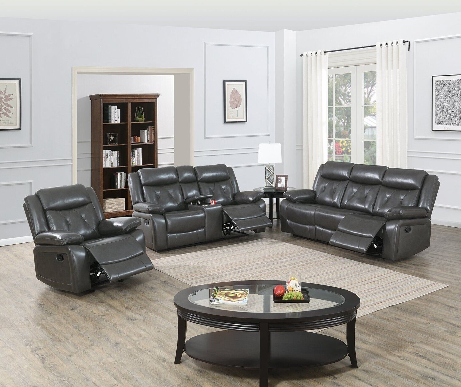 3 PC RECLINER SOFA SET