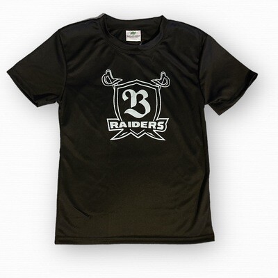 T-SHIRT NEGRA/LOGO GRIS (Small/Hombre - Medium/Mujer)