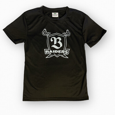 T-SHIRT NEGRA/LOGO GRIS (Youth/20 - Mujer/Small)