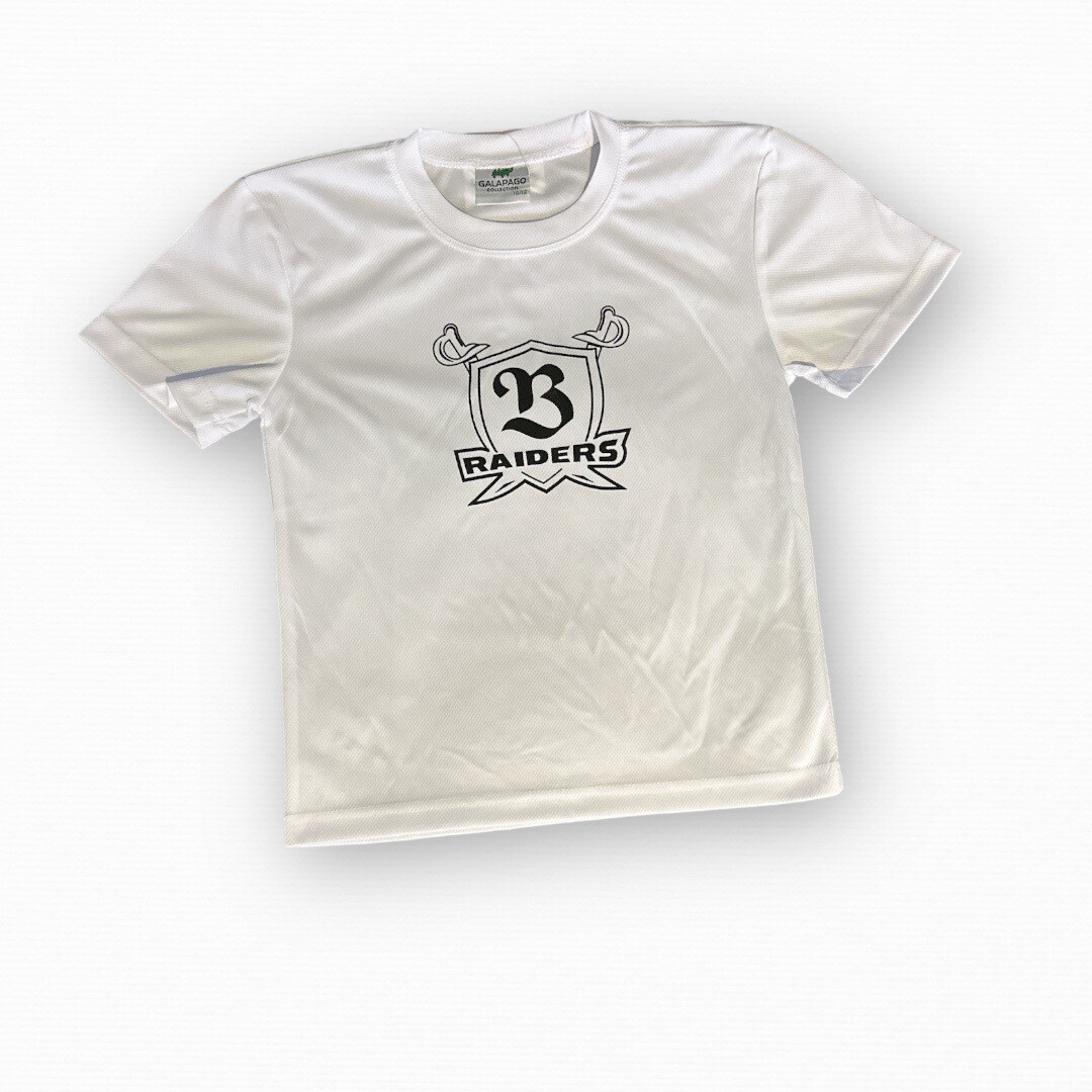 T-SHIRT BLANCO/LOGO NEGRO (Youth/18 - XSmall/Mujer)