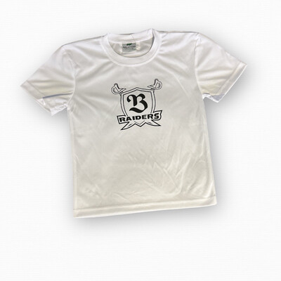 T-SHIRT BLANCO/LOGO NEGRO (Small/Hombre - Medium/Mujer)