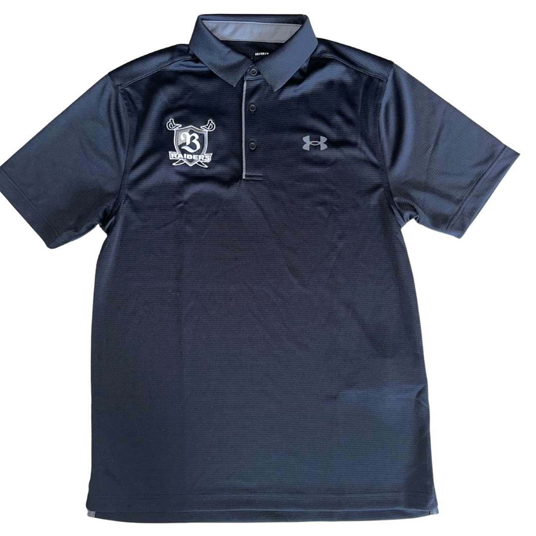 POLO UNDERARMOUR NEGRA DE HOMBRE