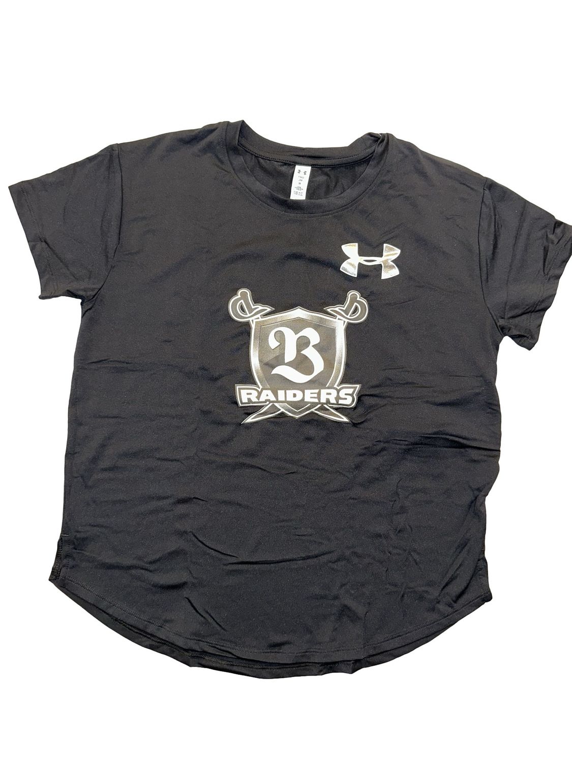 TSHIRT MEDIUM NIÑA UNDERARMOUR NEGRO