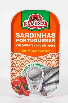 Portugiesisches Sardinen im Tomatensoße mit Piri-piri 125gr
