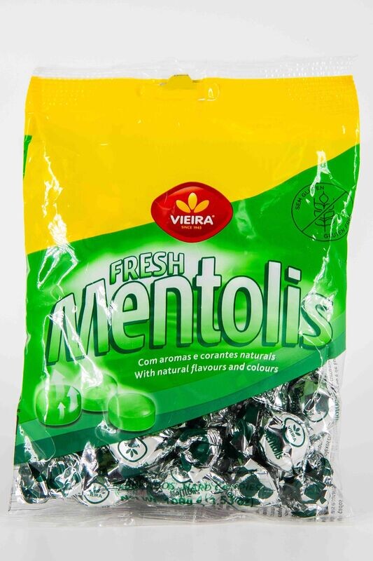 Fresh Mentolis/Rebuçados Mentol 100gr