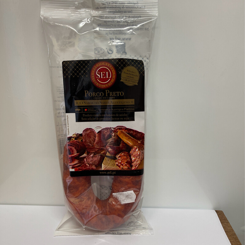 Chouriça de Porco preto Sel 220gr Chouriça de Porco preto Sel 220gr