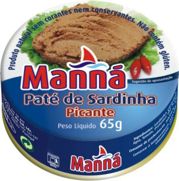 Paté de sardinha picante 65gr