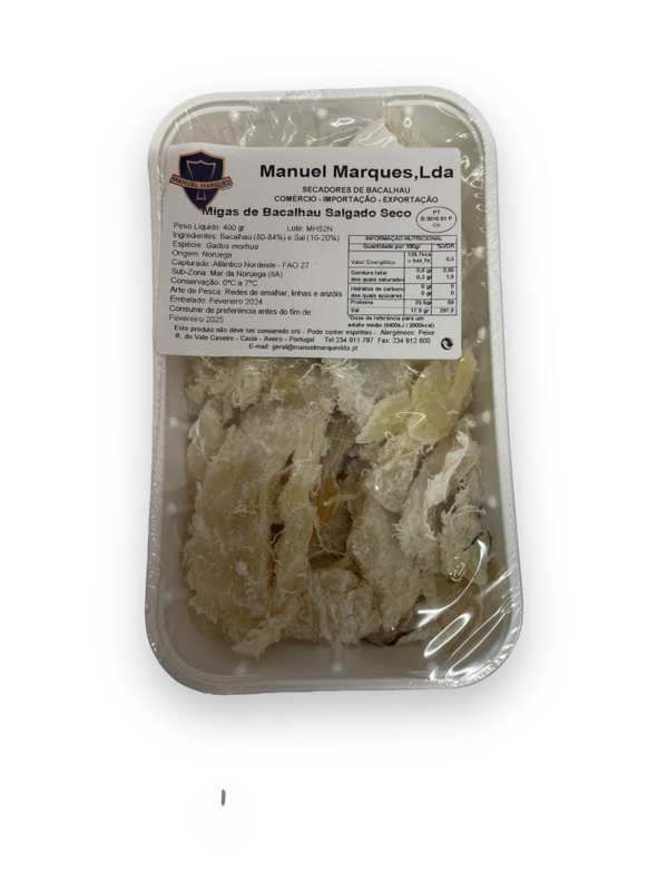 Getrocknete Stockfisch 400gr/Bacalhau Desfiado Manuel Marques