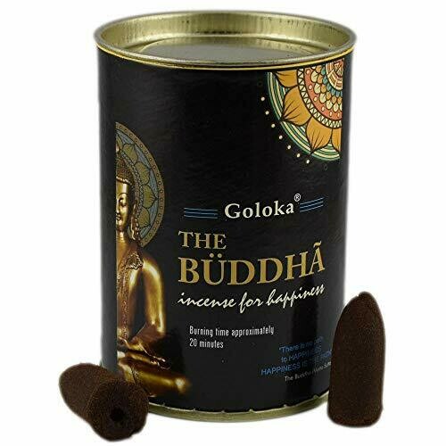 Goloka Buddha - 24 Coni di incenso Back flow