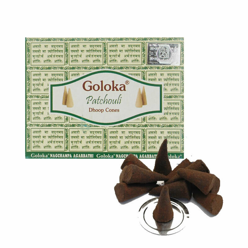 Goloka Patchouli​ - 10 Coni di incenso