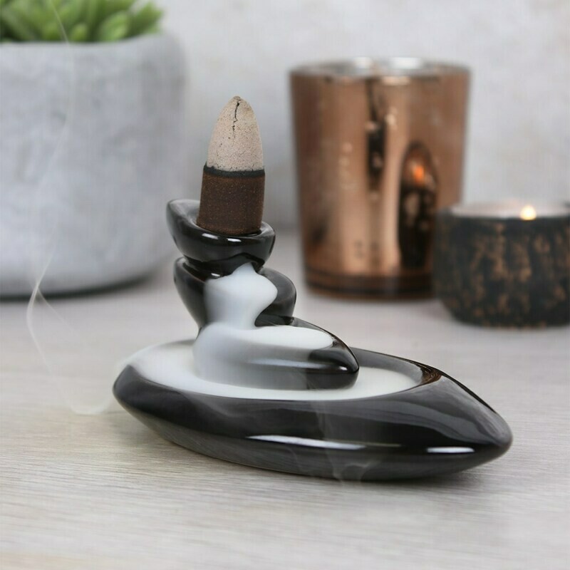 Backflow incense holder For cones The Zen Pebbles