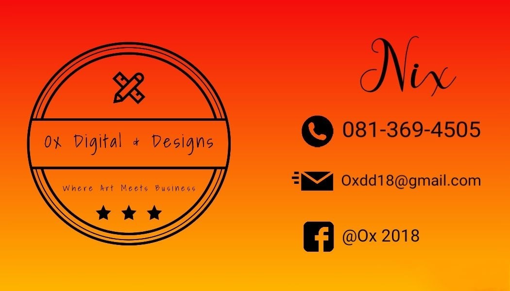 Business card template