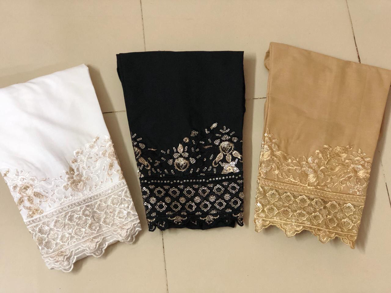 Cotton Gileter Siqunce Embriodery Pent