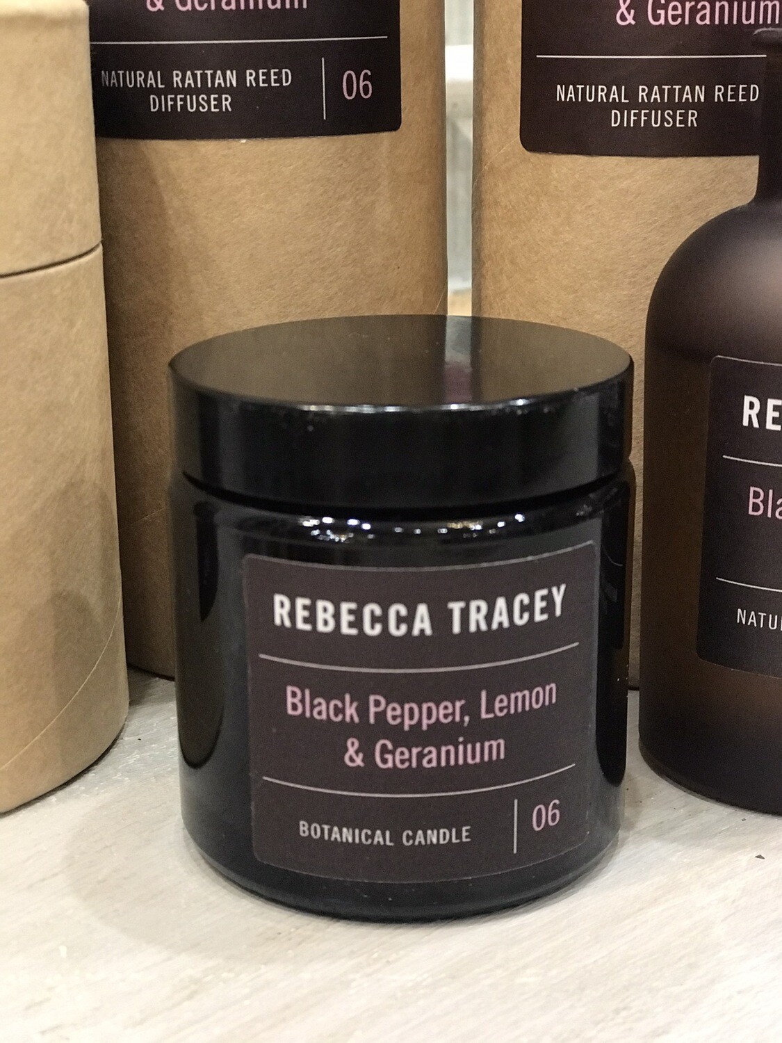 Travel Candle - Black Pepper, Lemon & Geranium