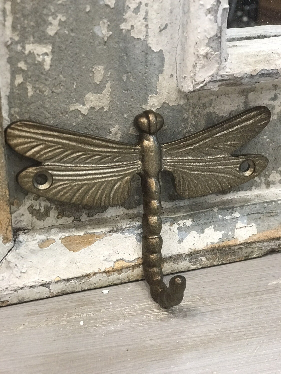 Metal Dragonfly Wall Hook