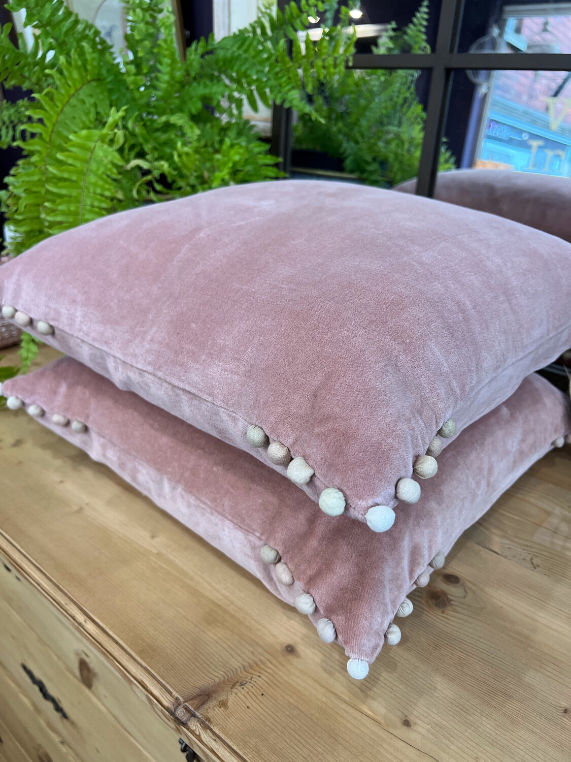 Velvet Cushion - Pink