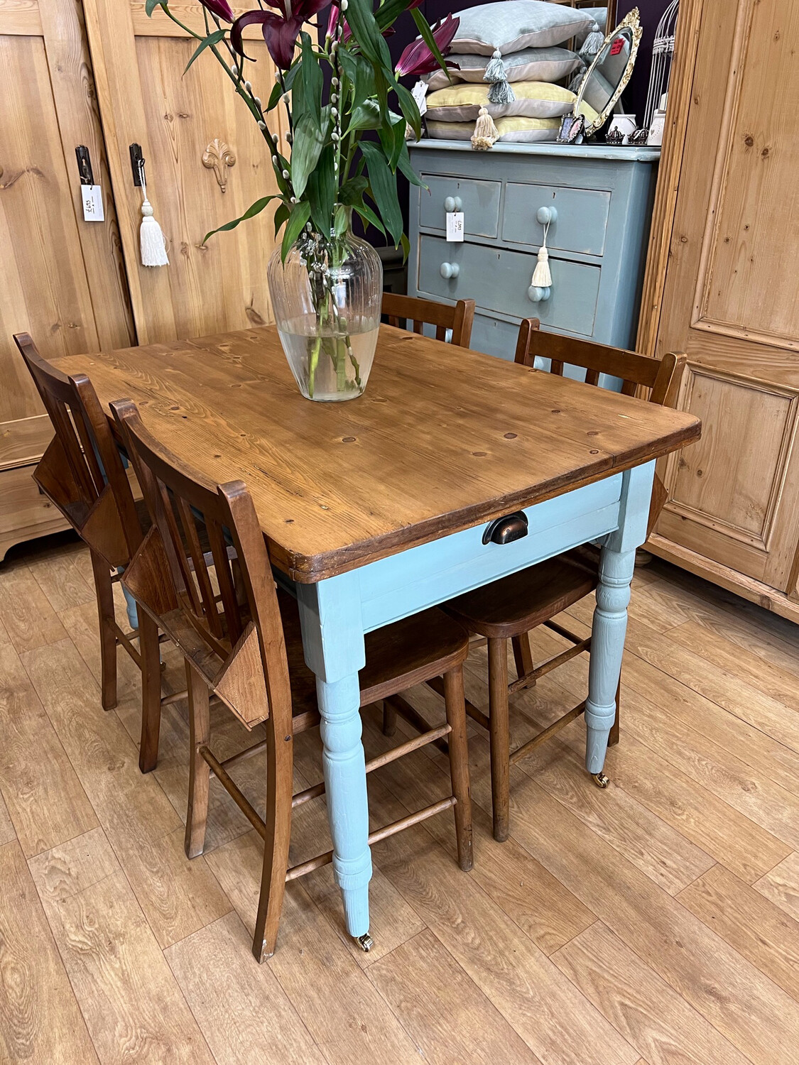 Antique Pine Kitchen / Dining Table