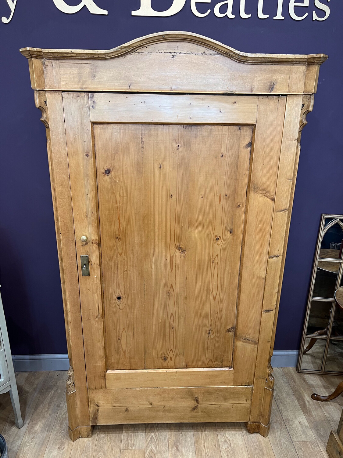 Vintage French Armoire / Wardrobe / Shelved