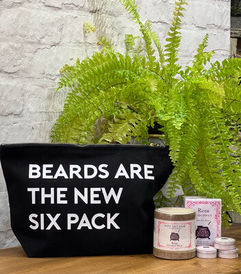 ‘BEARDS ARE THE NEW SIX PACK’ Wash Bag Pouch