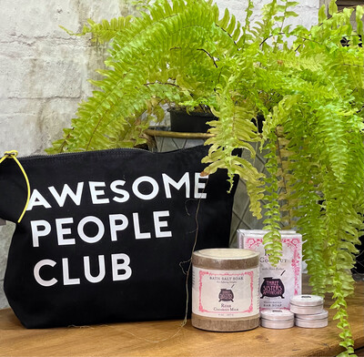 ‘AWESOME PEOPLE CLUB’ Wash Bag Pouch