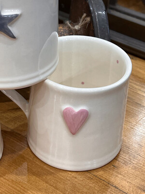 Shaker Mug - Pink Heart 250ml