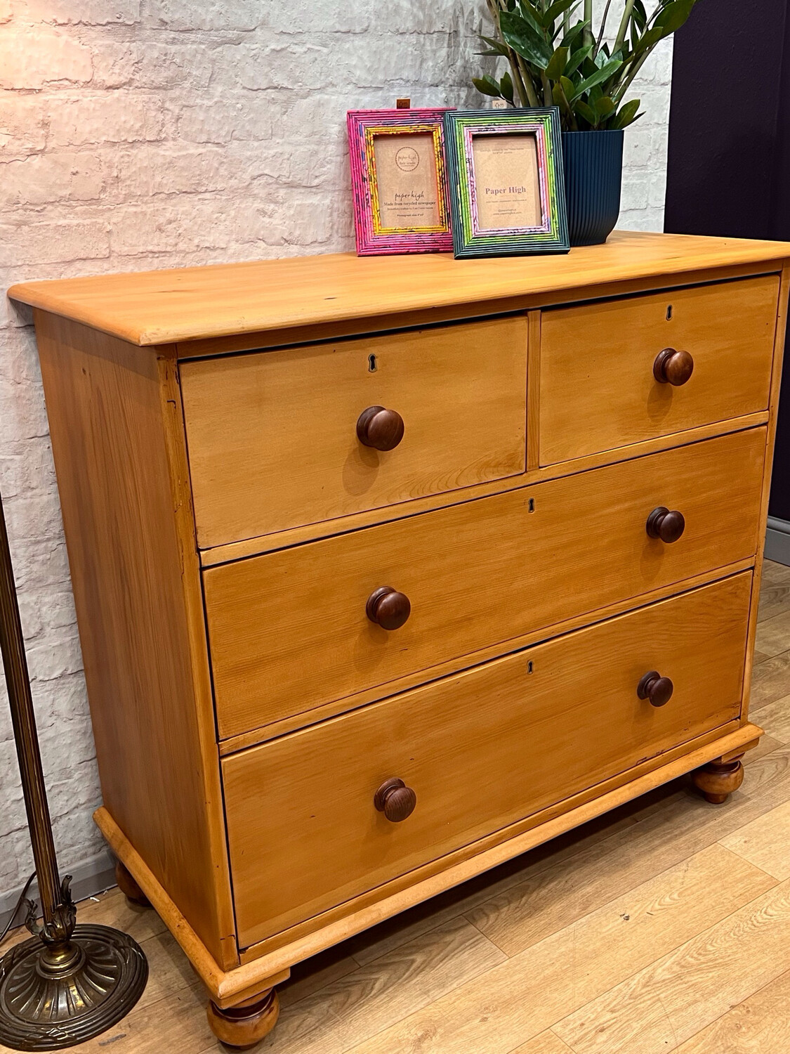 Vintage Hardwood Chest Of Drawers