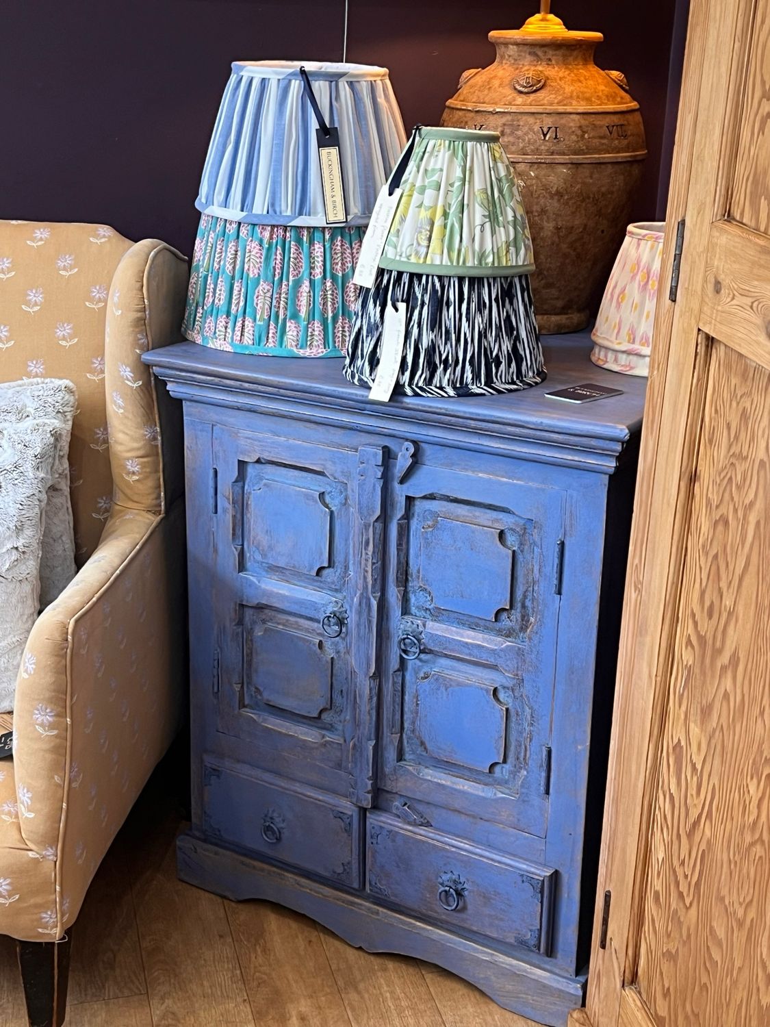 Vintage Painted Cabinet / Cupboard