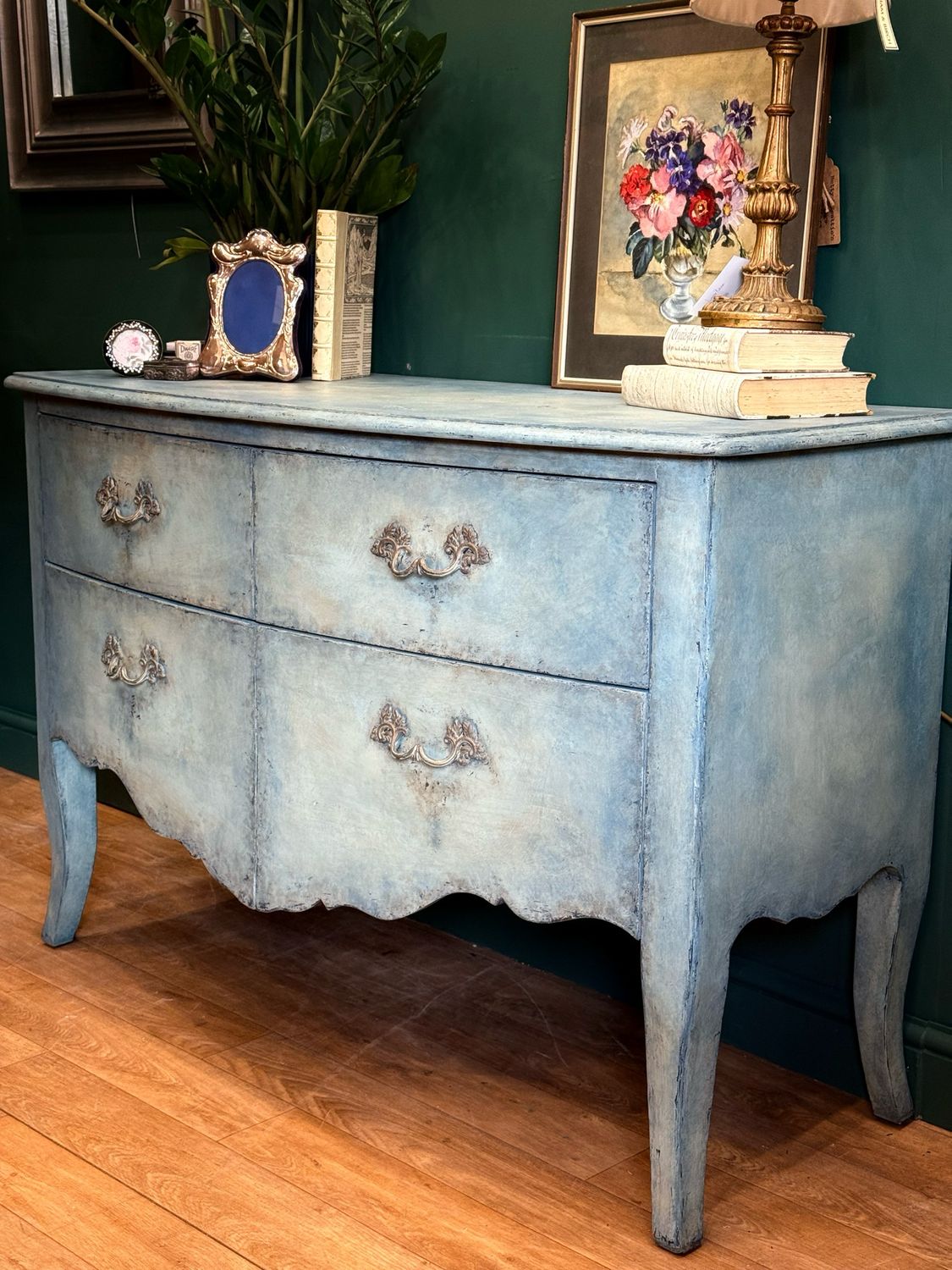 Hand Painted Chest Of Drawers / Sideboard