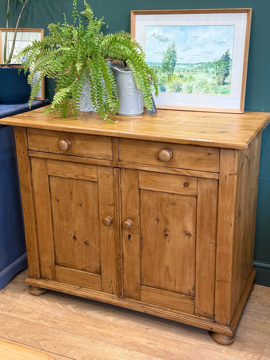 Vintage Continental Pine Sideboard