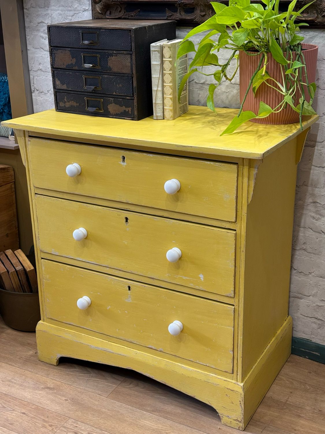 Antique Chest Of Drawers - Hand Painted